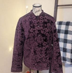 Issac mizrahi Live Purple coat